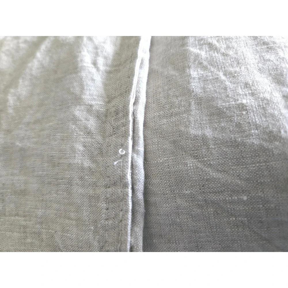 Atlinia King Duvet Cover Oatmeal 100% Linen Breathable Textured Bedding Beige